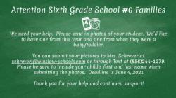 Attention 6th Grade Students and Families:  